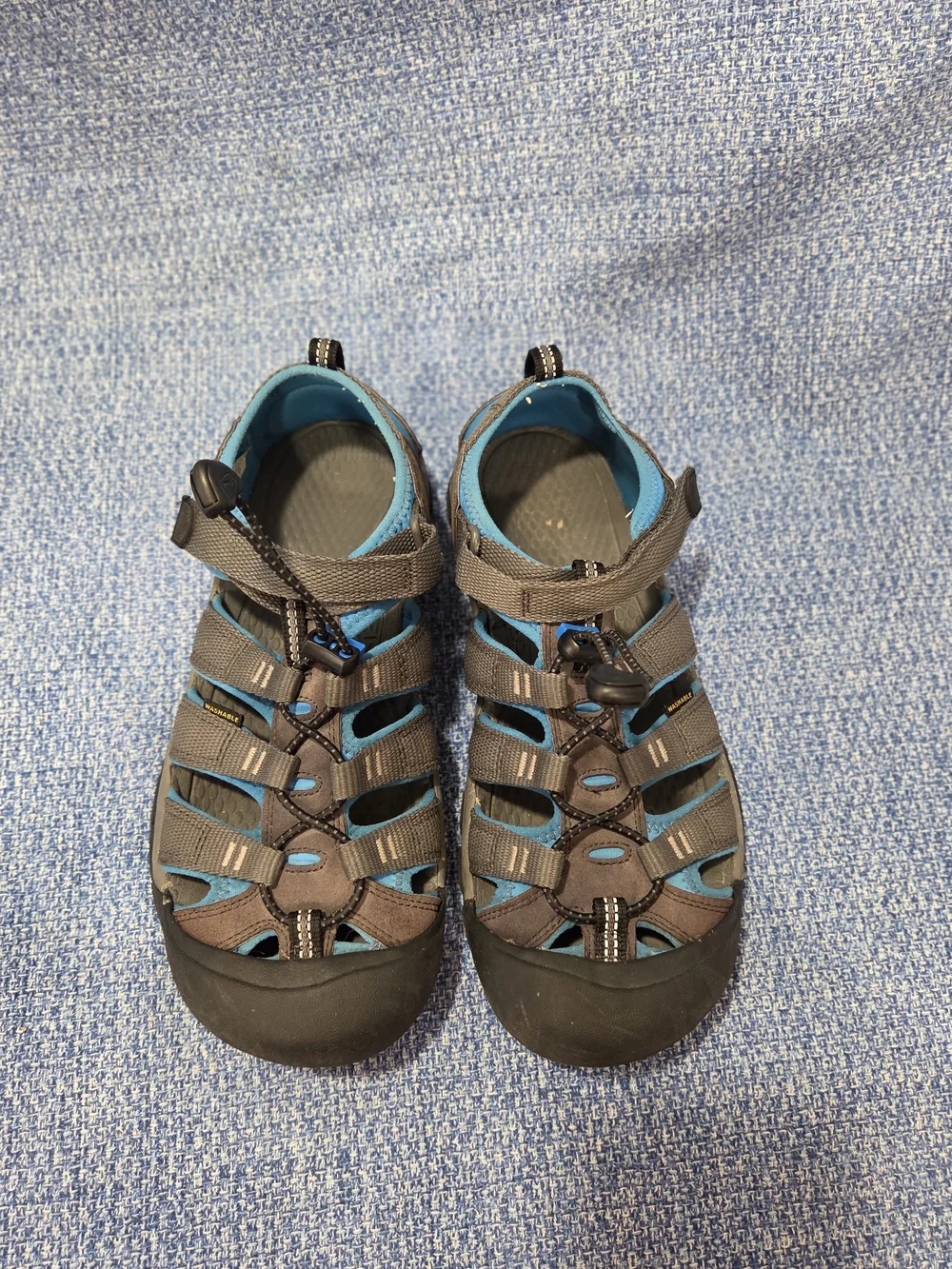 KEEN Mens 6 Newport H2 sandals in a blue gray colorway model number 1022839